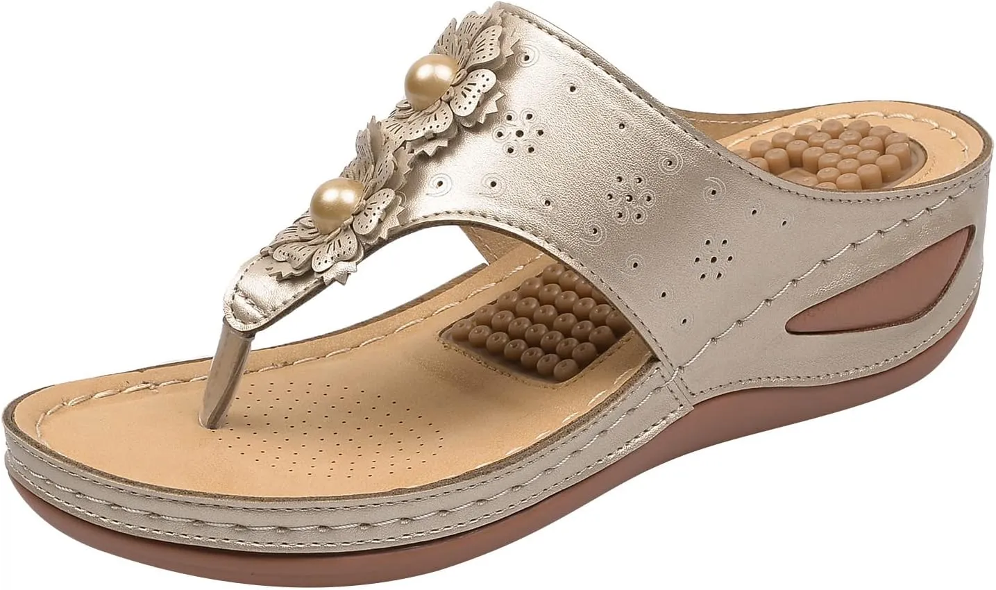 Womens with Arch Support Walking Sandals Orthopedic Recovery Slides Adjustable Straps Thick Cushion Comfortable Summer Outdoor Plantar Fasciitis Relief Footwear